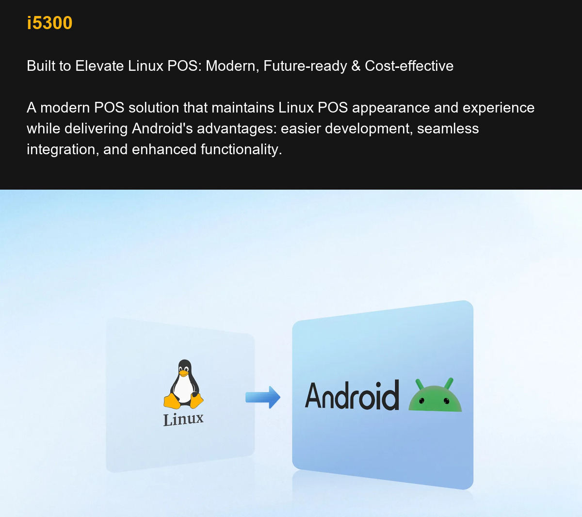 i5300 Built to Elevate Linux POS: Modern, Future-ready & Cost-effective