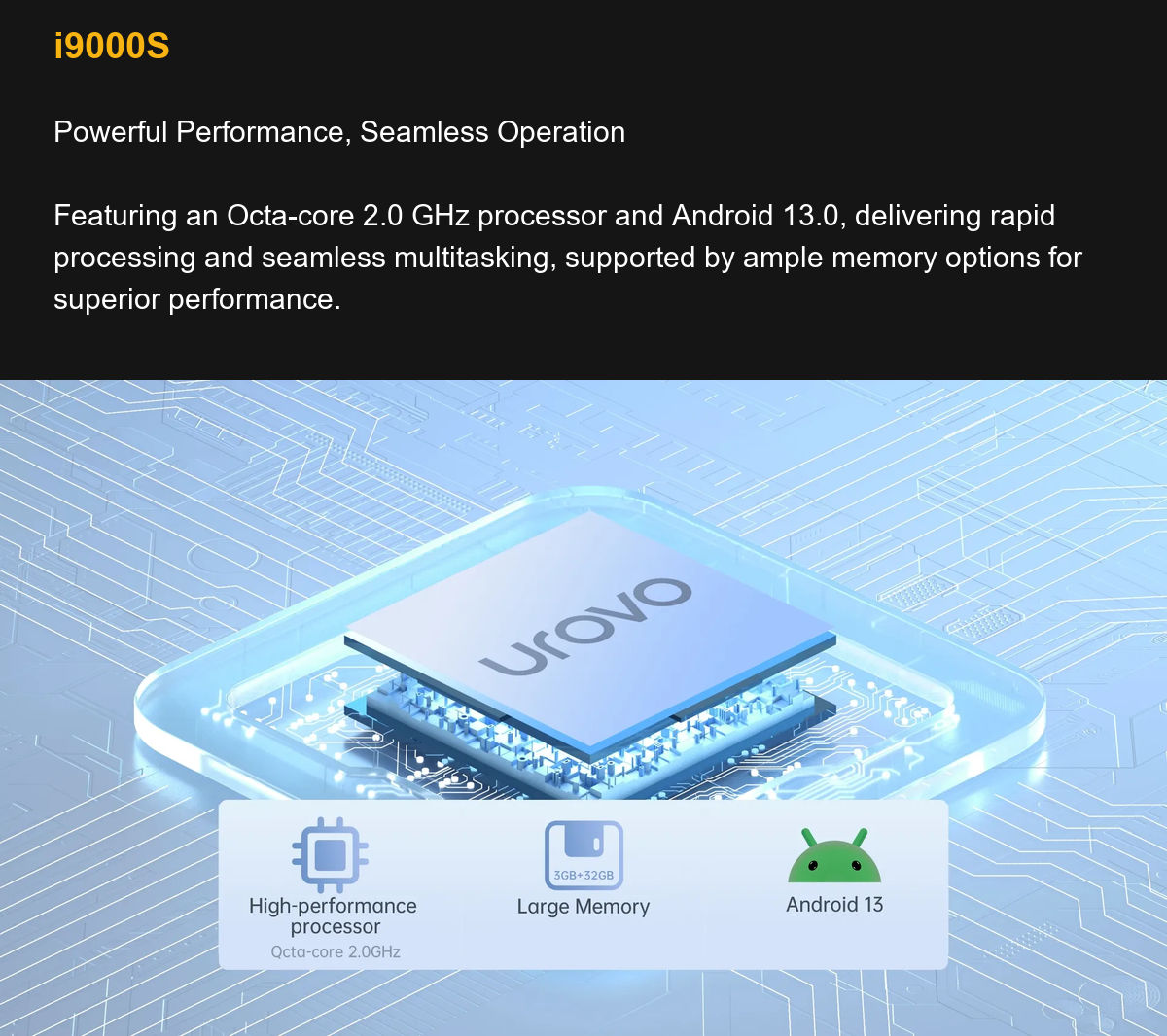 i9000S Powerful Performance, Seamless Operation