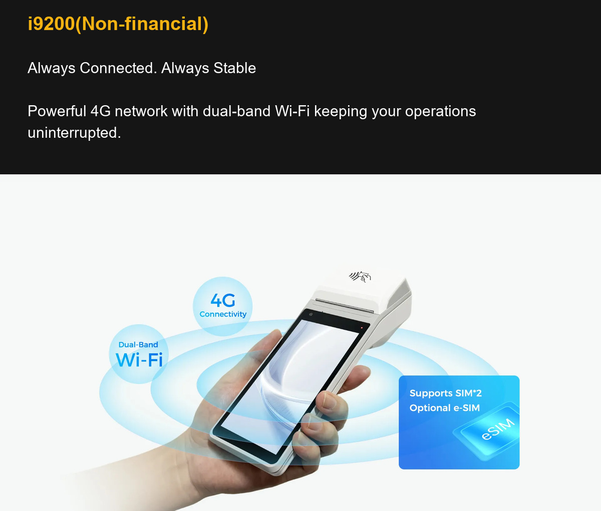 i9200(Non-financial) Always Connected. Always Stable