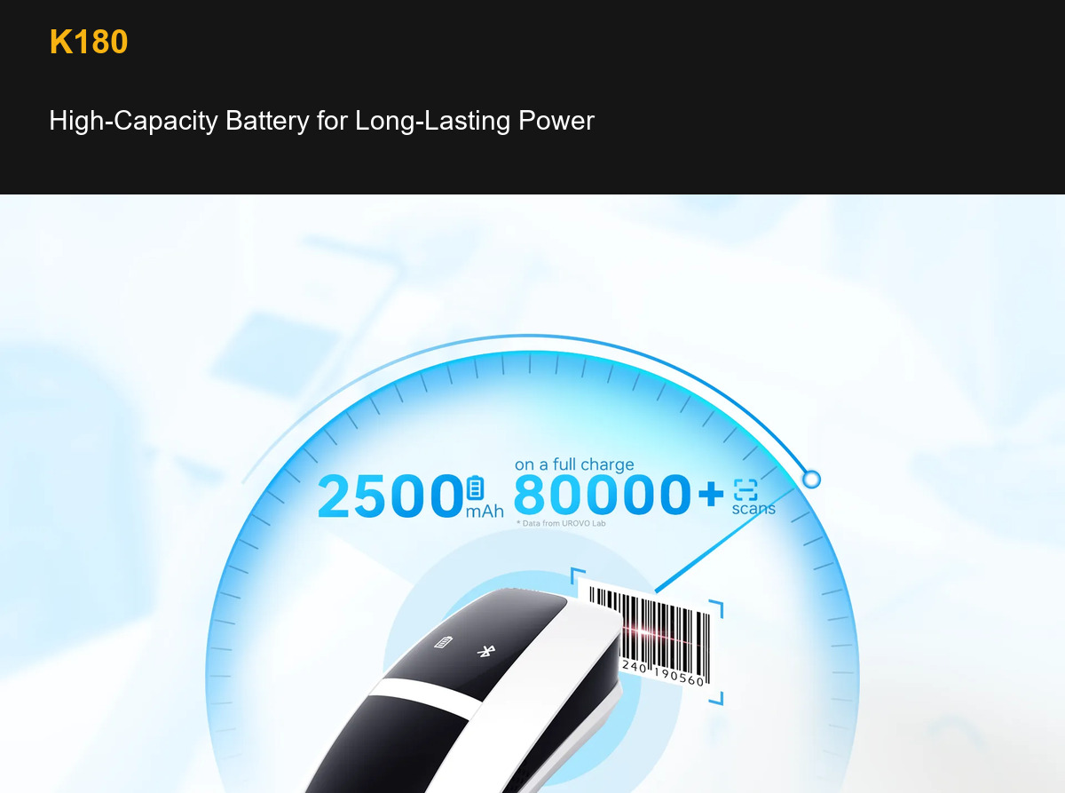 K180 High-Capacity Battery for Long-Lasting Power