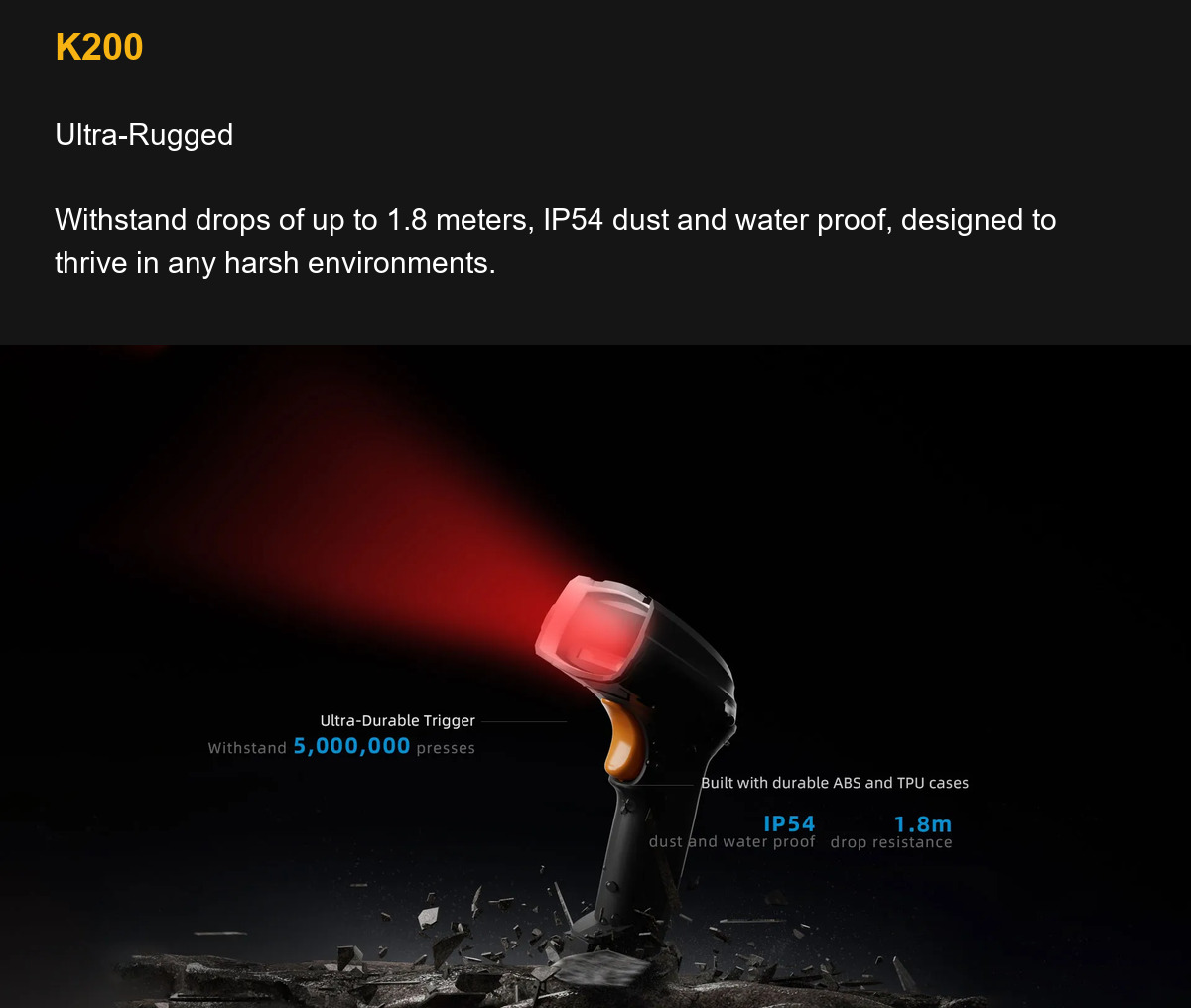 RUGGEDMASTER K200 Ultra-Rugged