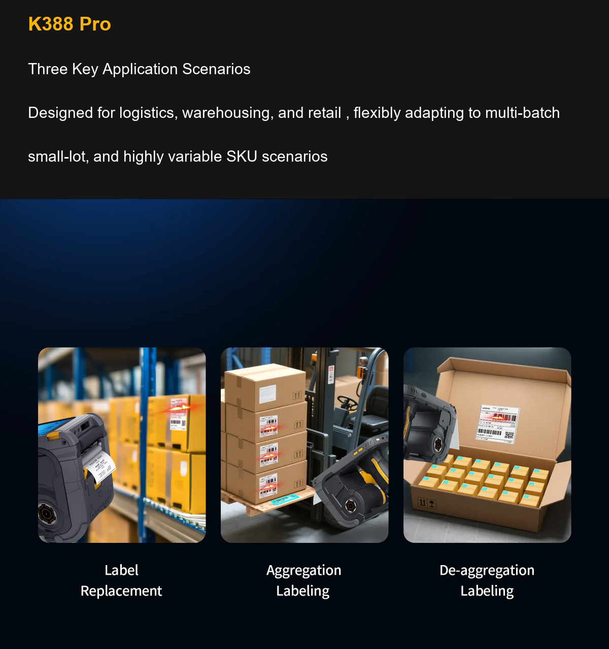 RUGGEDMASTER K388 Pro Three Key Application Scenarios