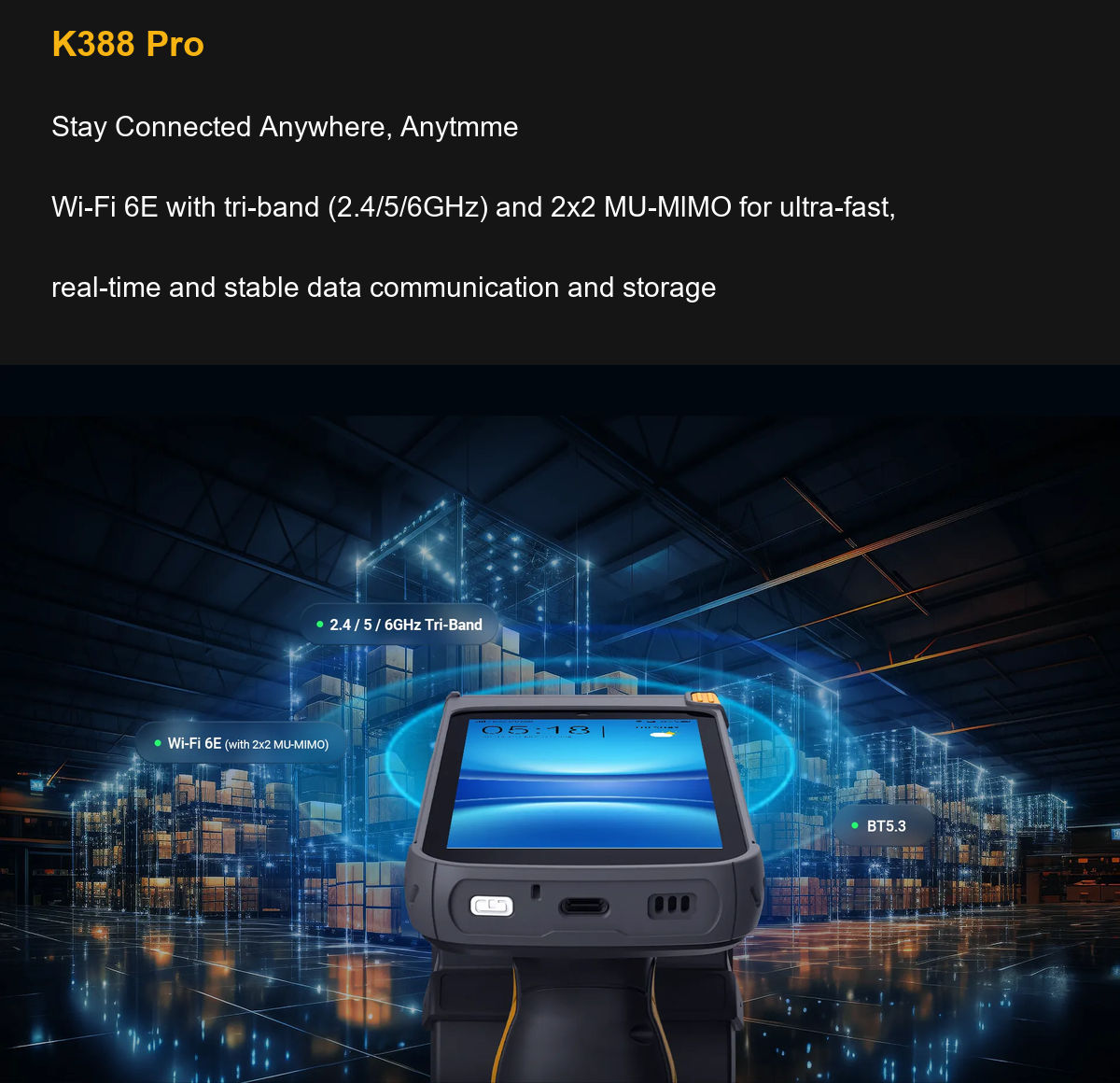 K388 Pro Stay Connected Anywhere, Anytmme