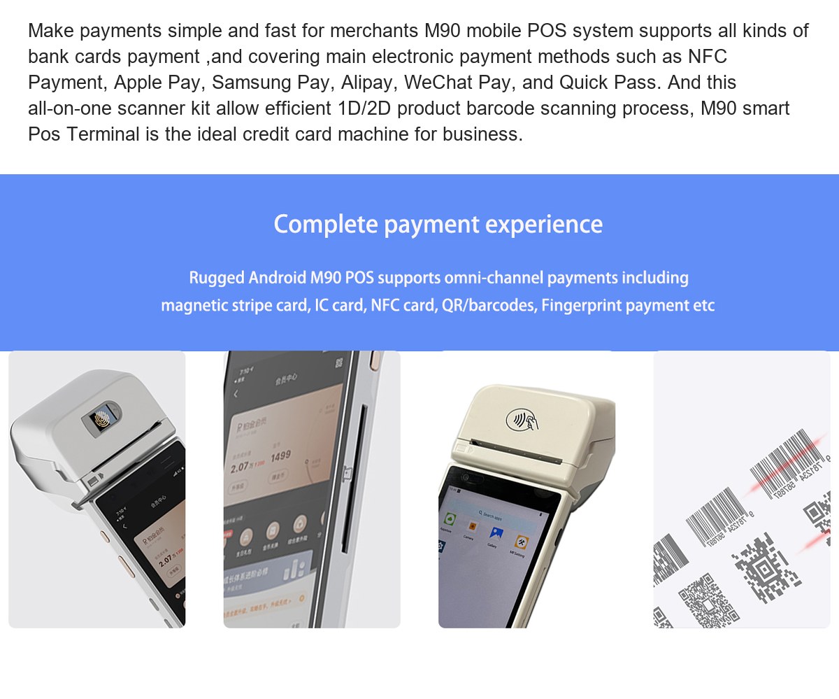 RUGGEDMASTER M90 pos terminals feature illustration