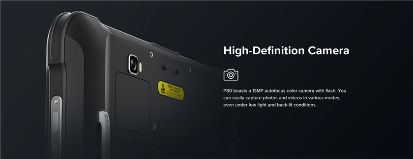 RUGGEDMASTER P80 specification diagram