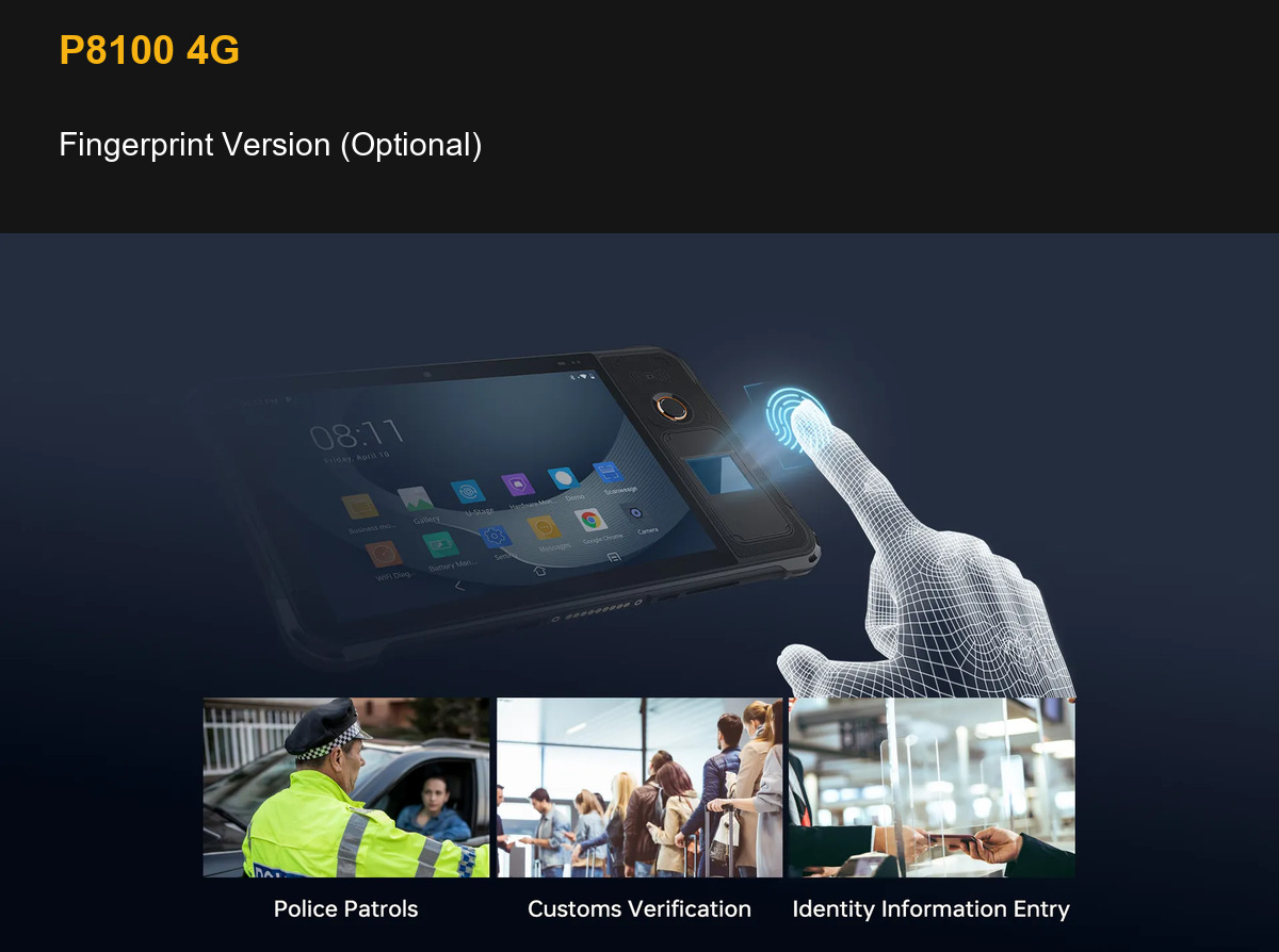 RUGGEDMASTER P8100 4G Fingerprint Version (Optional)