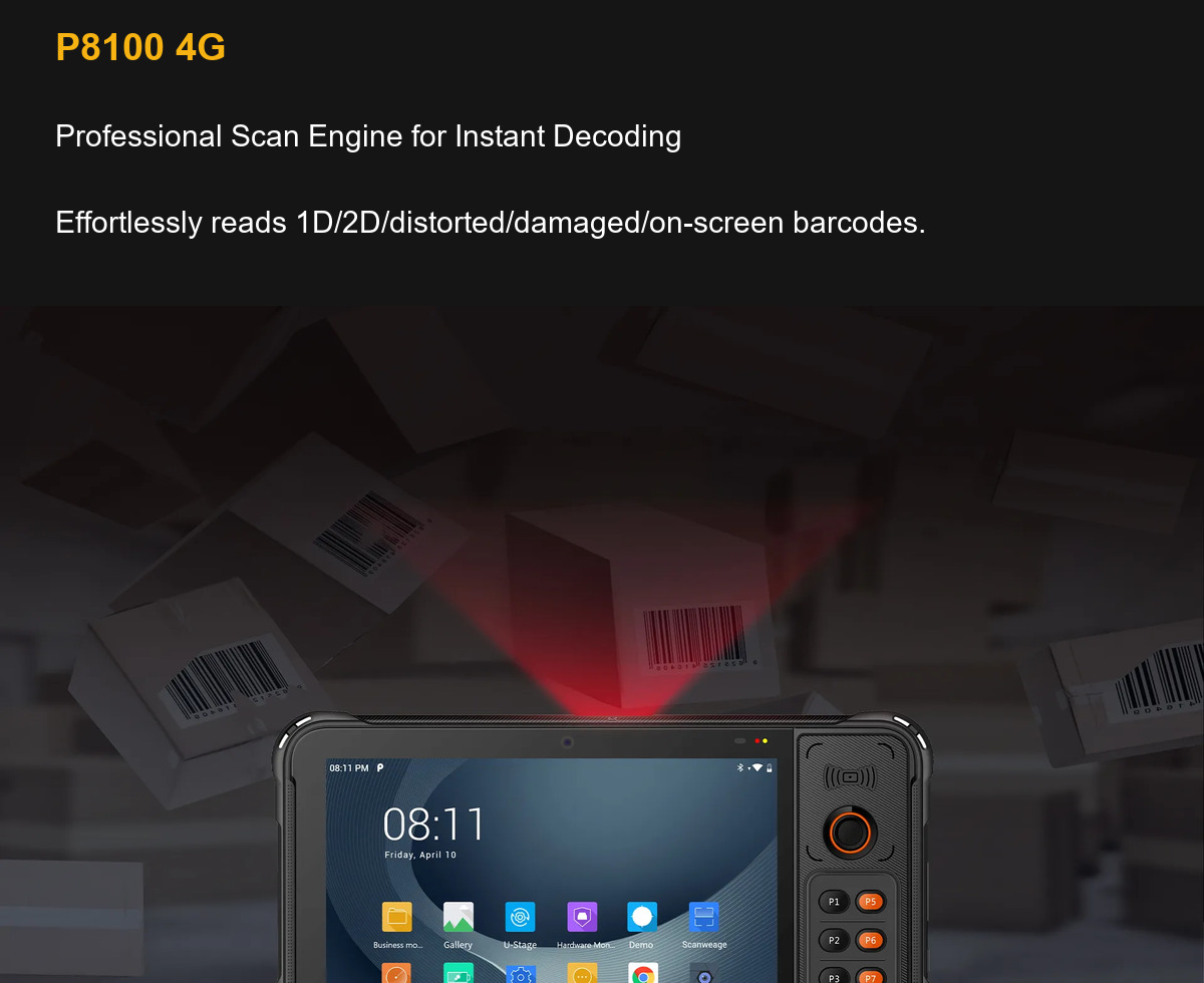 RUGGEDMASTER P8100 4G Professional Scan Engine for Instant Decoding