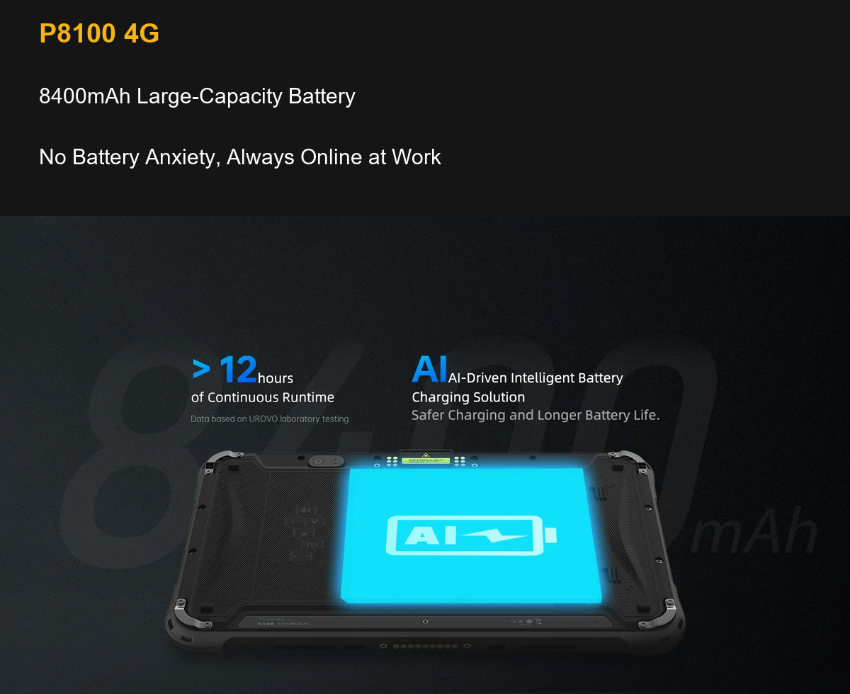RUGGEDMASTER P8100 4G 8400mAh Large-Capacity Battery