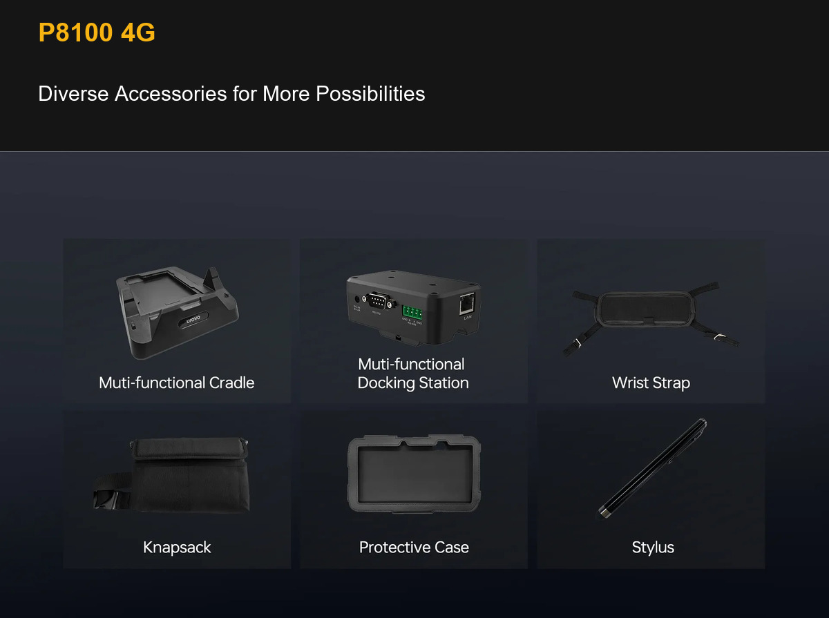 RUGGEDMASTER P8100 4G Diverse Accessories for More Possibilities