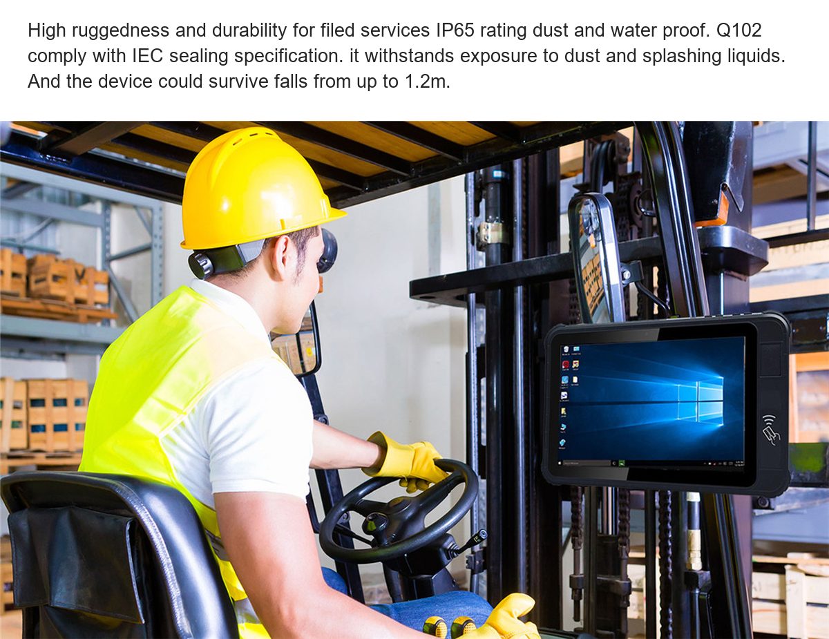 RUGGEDMASTER Q102 rugged tablets feature illustration