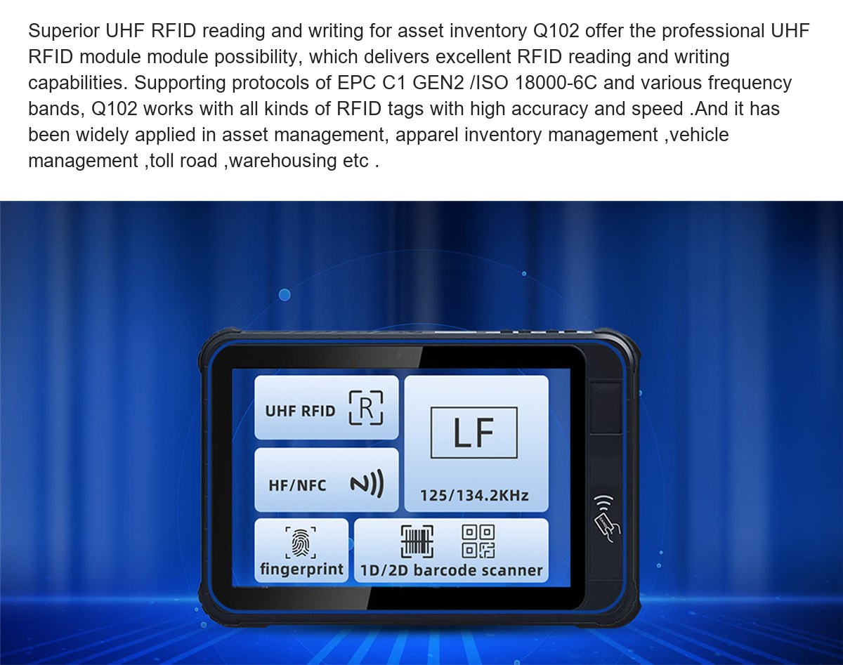RUGGEDMASTER Q102 rugged tablets feature illustration