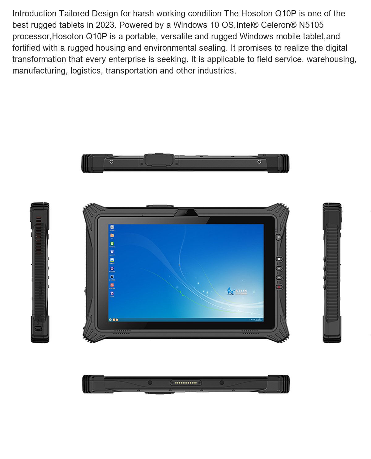 RUGGEDMASTER Q10P rugged tablets feature illustration