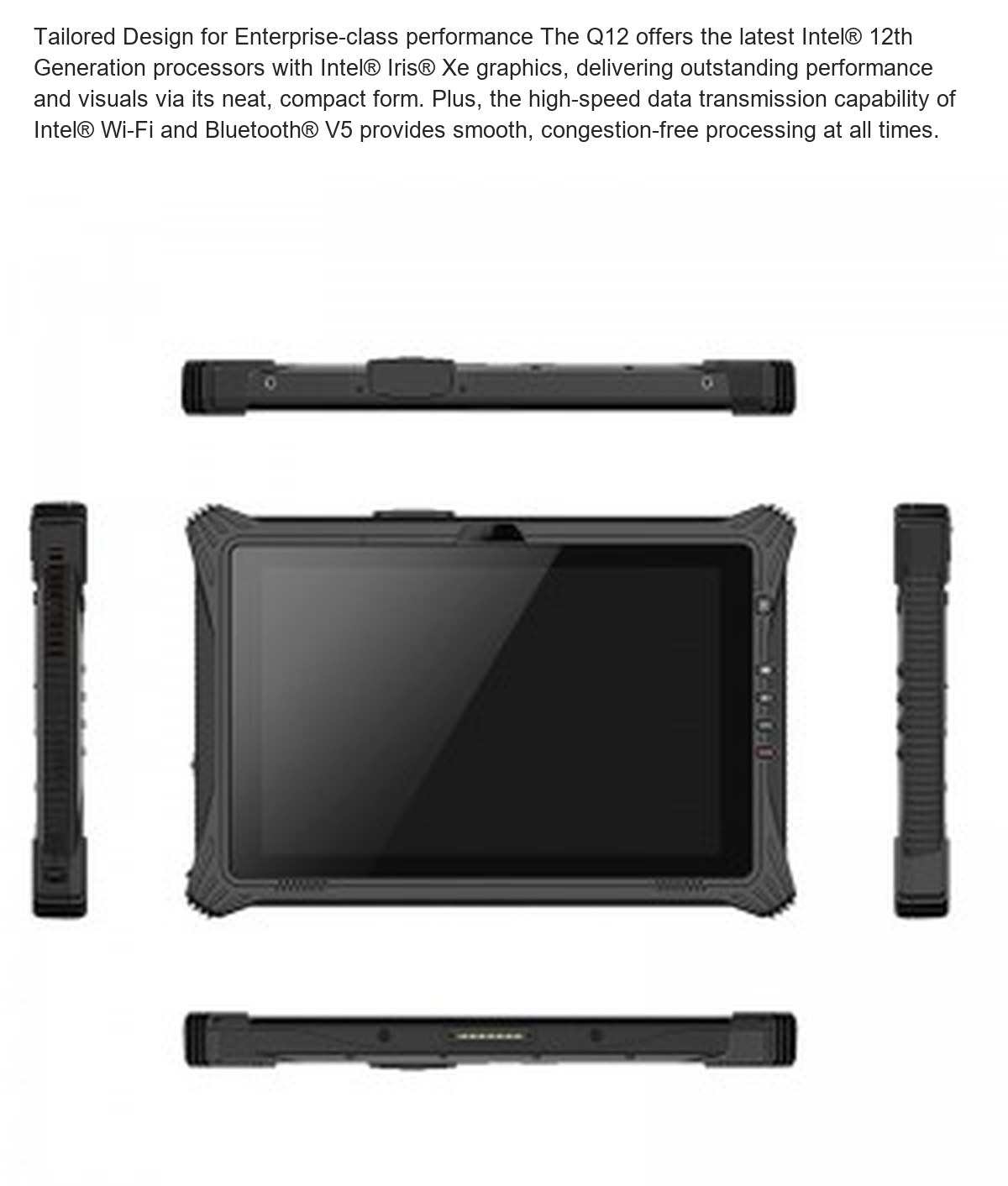 RUGGEDMASTER Q12 rugged tablets feature illustration
