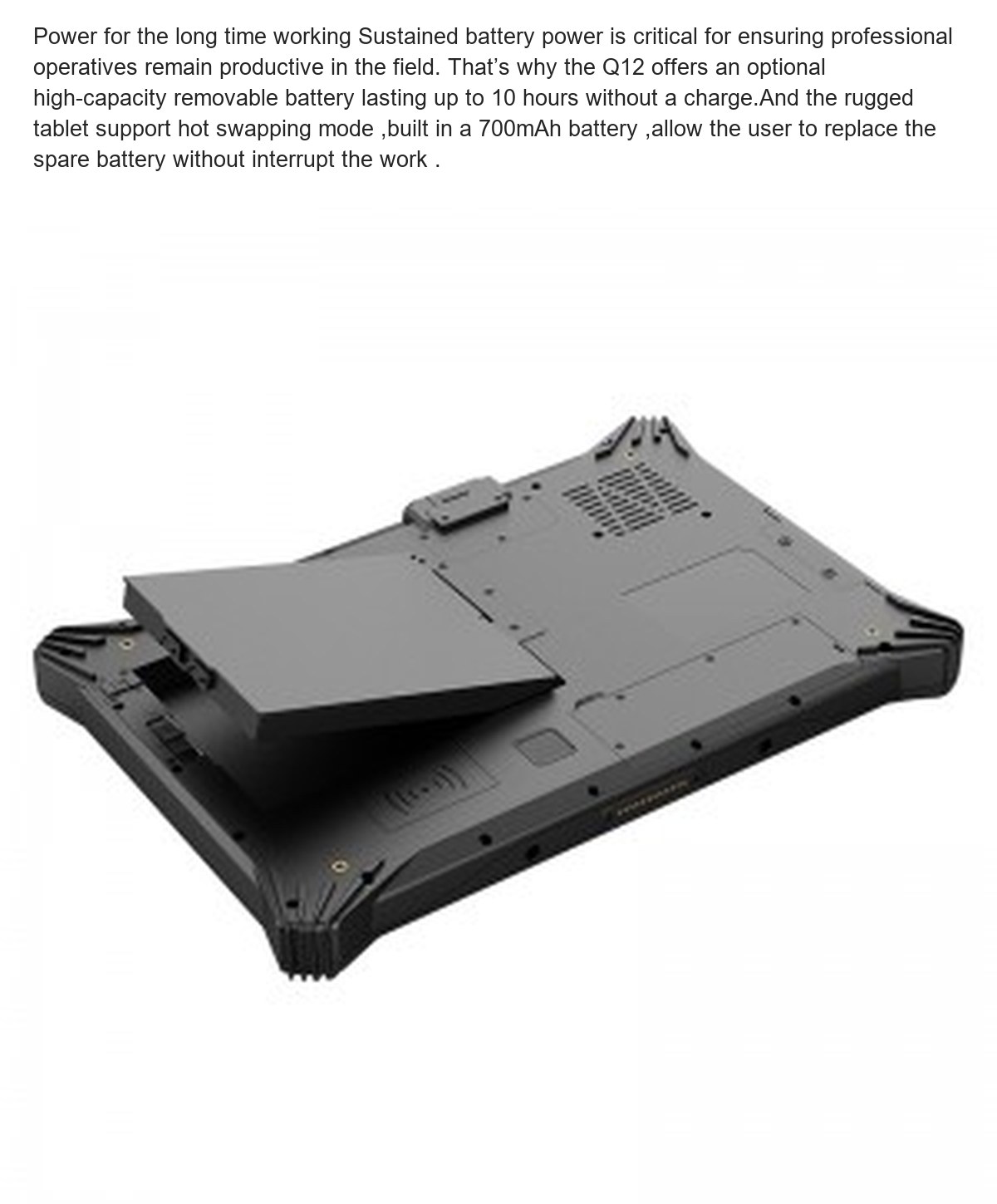 RUGGEDMASTER Q12 rugged tablets feature illustration
