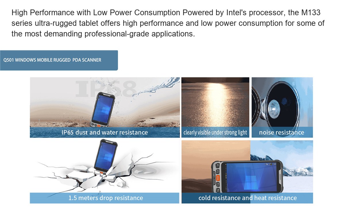RUGGEDMASTER Q501 mobile computers feature illustration