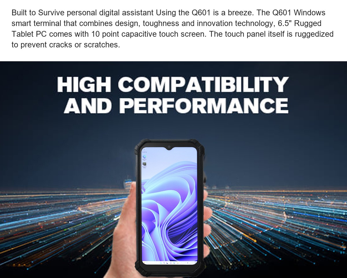 RUGGEDMASTER Q601 mobile computers feature illustration