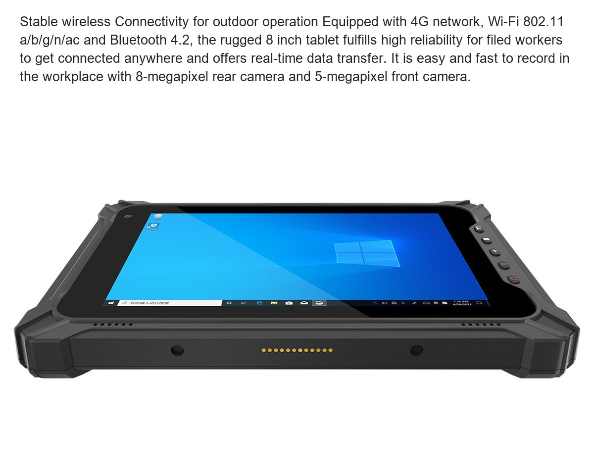 RUGGEDMASTER Q802 rugged tablets feature illustration