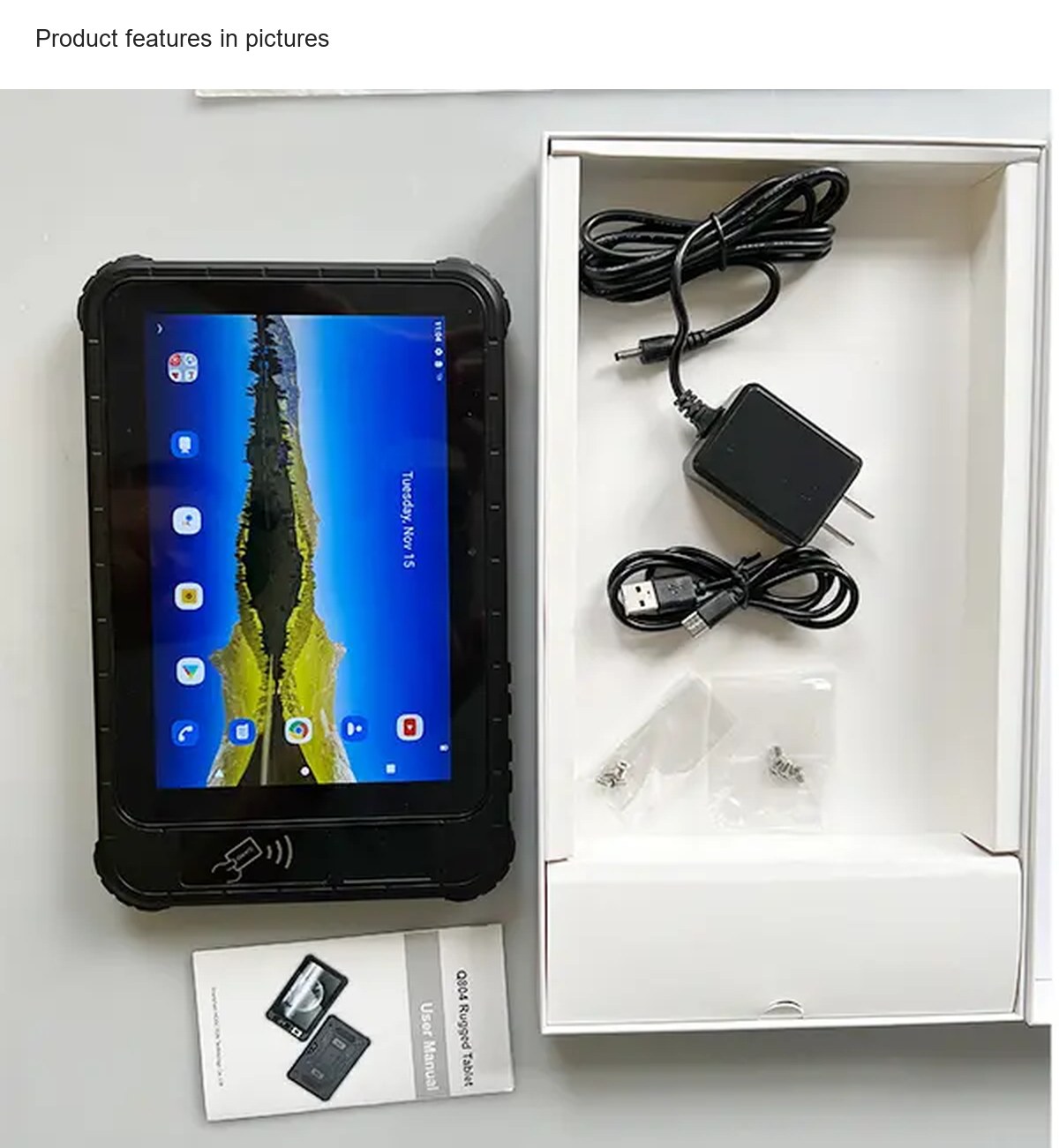 RUGGEDMASTER Q804 rugged tablets feature illustration