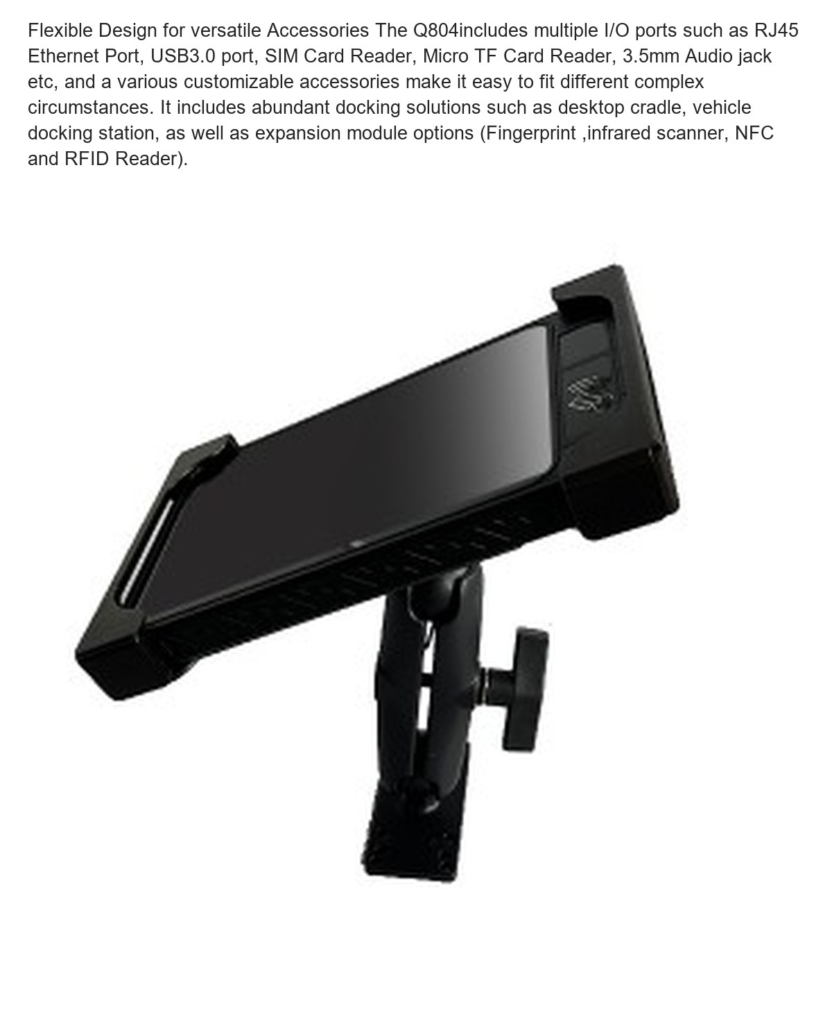 RUGGEDMASTER Q804 rugged tablets feature illustration