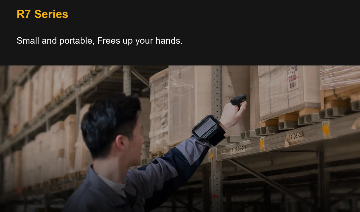 R7 Series Small and portable, Frees up your hands.