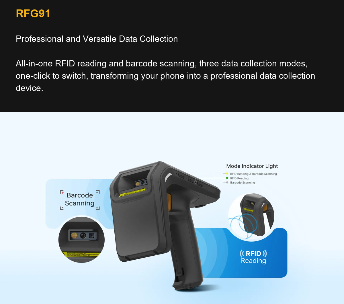 RFG91 Professional and Versatile Data Collection