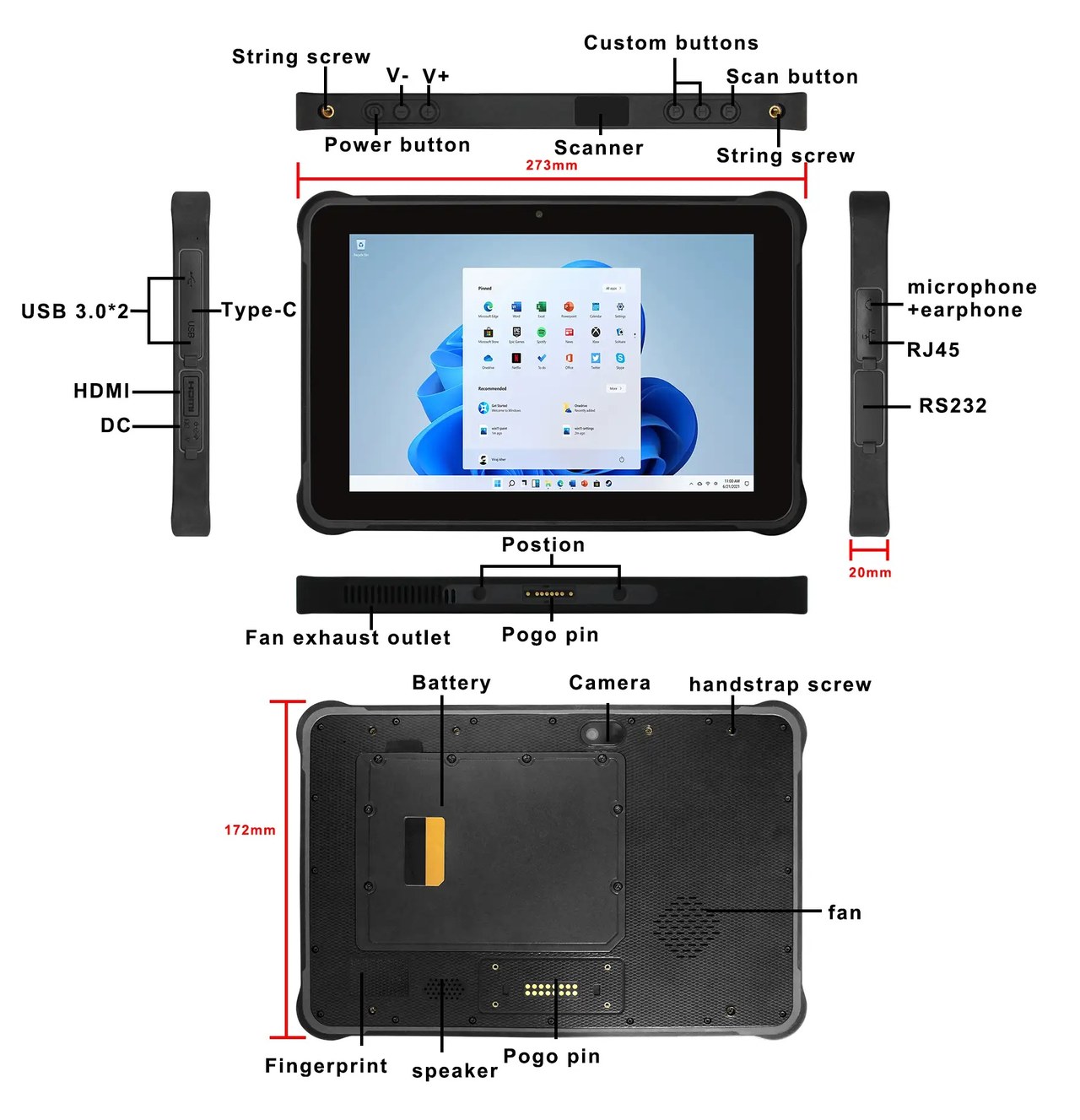 RUGGEDMASTER RM-SC-5DFB7C492A17 Rugged Tablets feature details 1