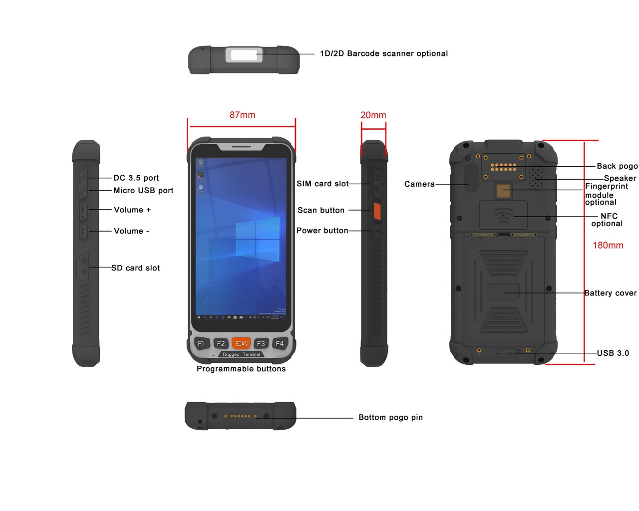 RUGGEDMASTER RM-SC-77F1337528BA Rugged Tablets feature details 1