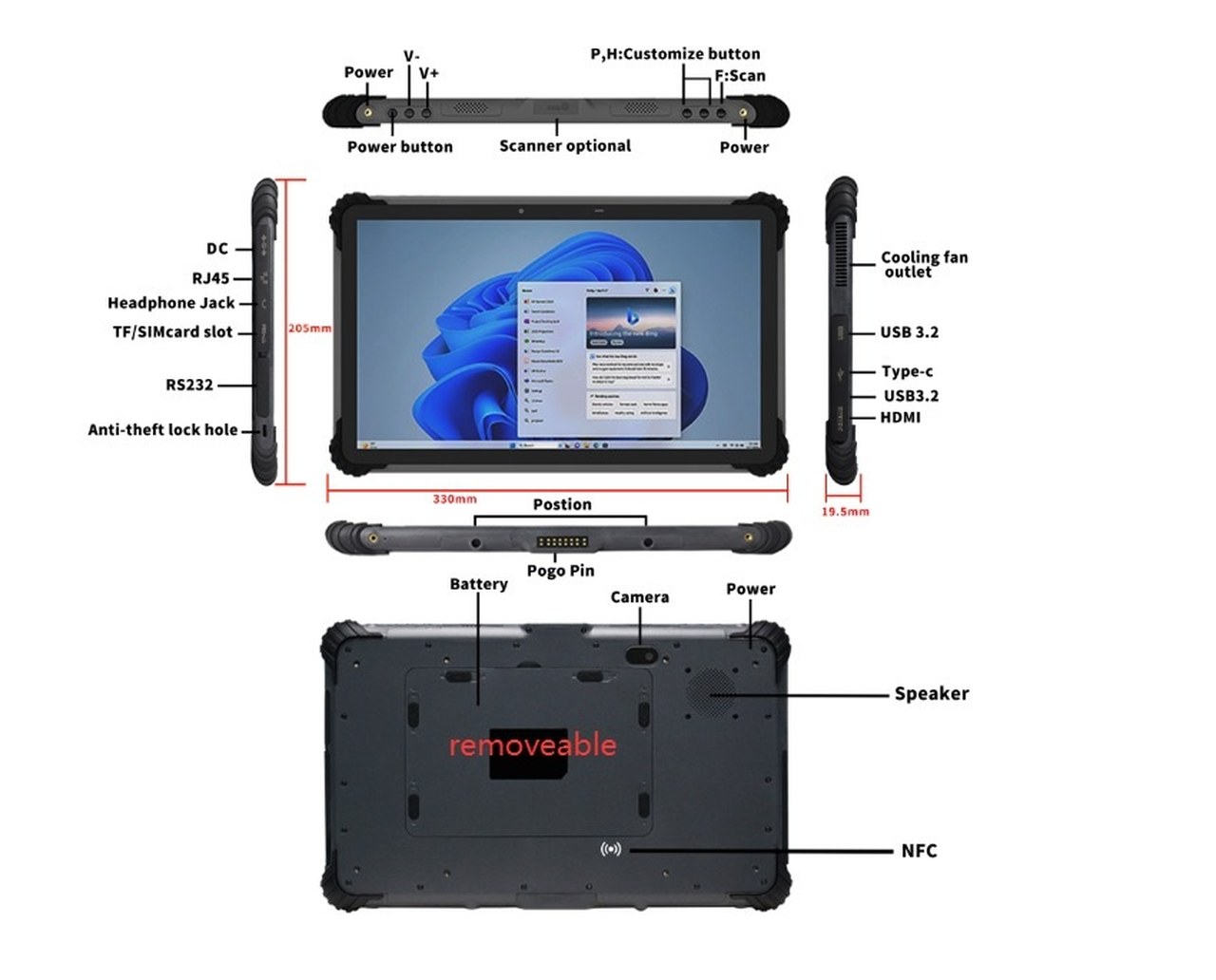 RUGGEDMASTER RM-SC-B976D6BD4473 Rugged Tablets feature details 3