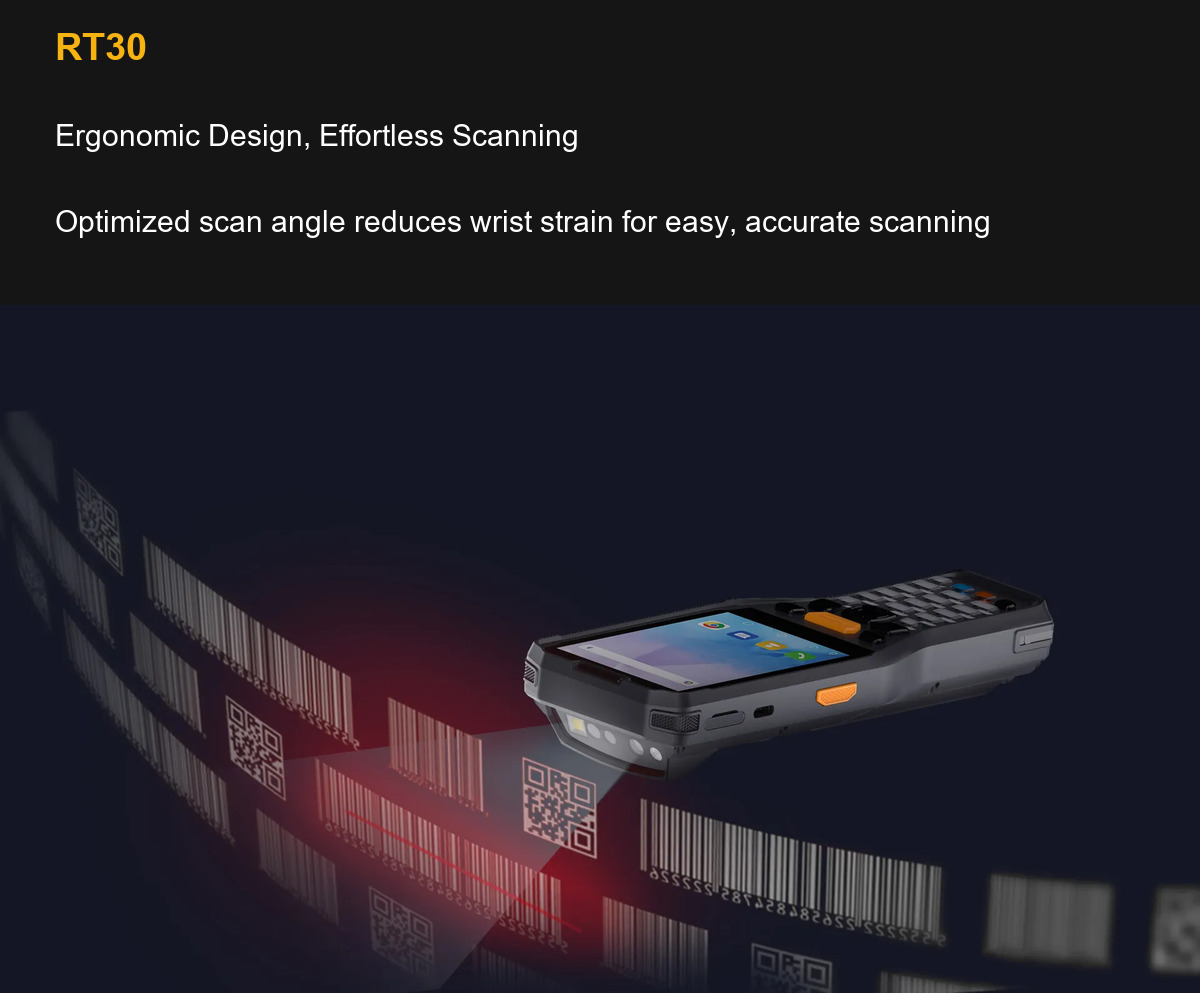 RUGGEDMASTER RT30 Ergonomic Design, Effortless Scanning