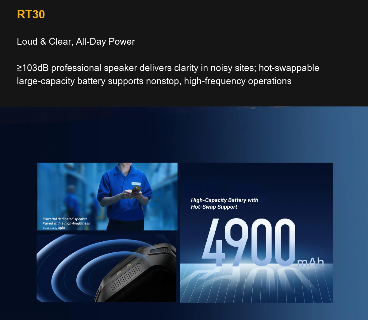 RT30 Loud & Clear, All-Day Power