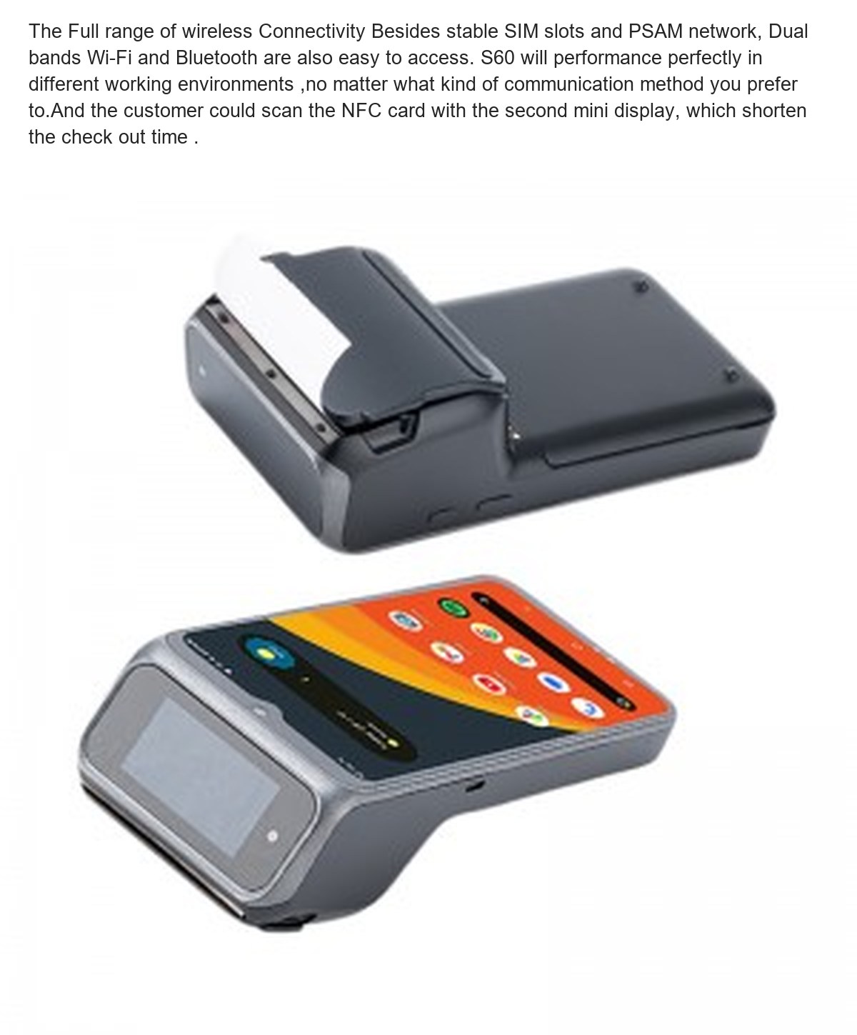 RUGGEDMASTER S60 pos terminals feature illustration