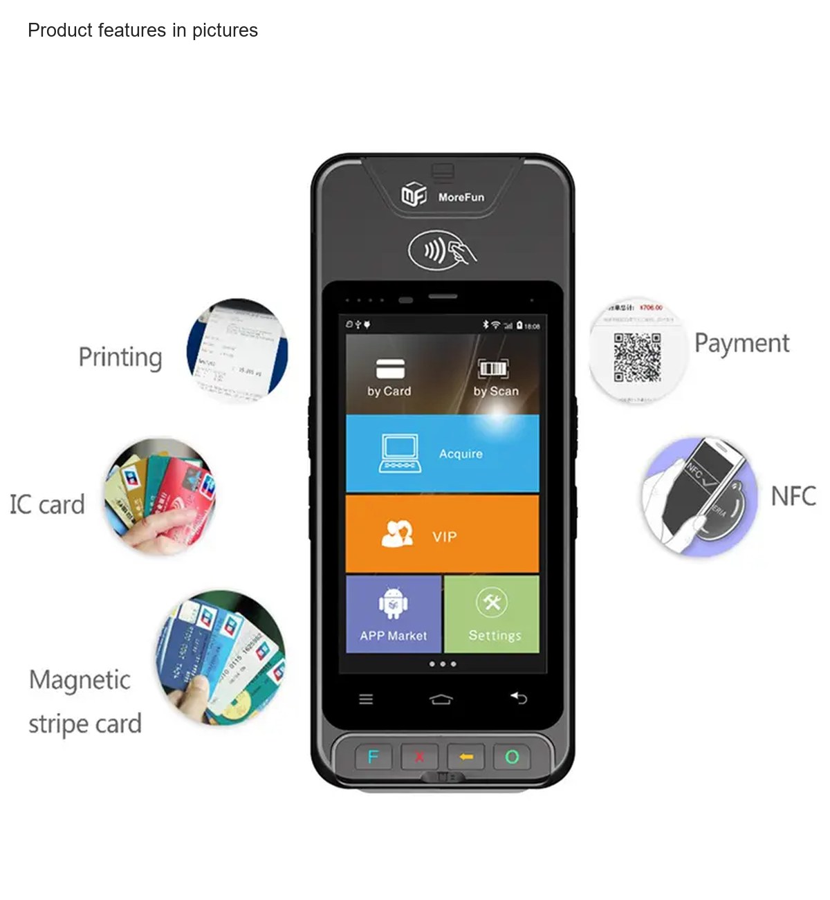 RUGGEDMASTER S90 pos terminals feature illustration