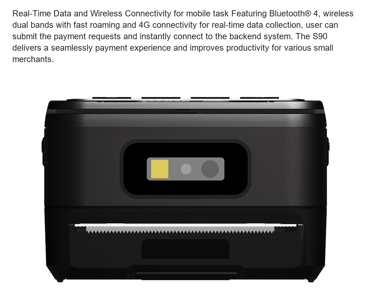 RUGGEDMASTER S90 pos terminals feature illustration