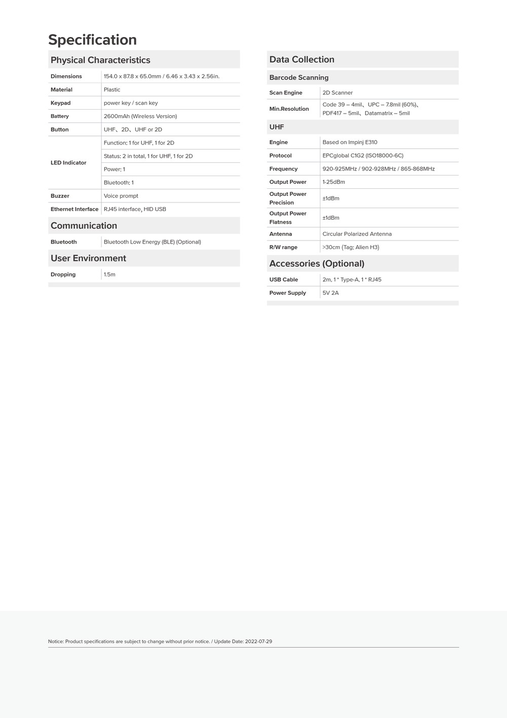RUGGEDMASTER SR160 feature details 1