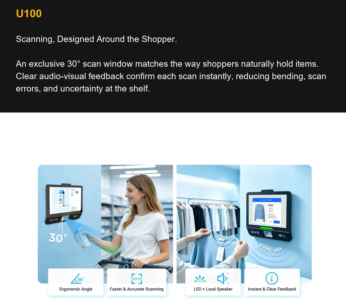 RUGGEDMASTER U100 Scanning, Designed Around the Shopper.
