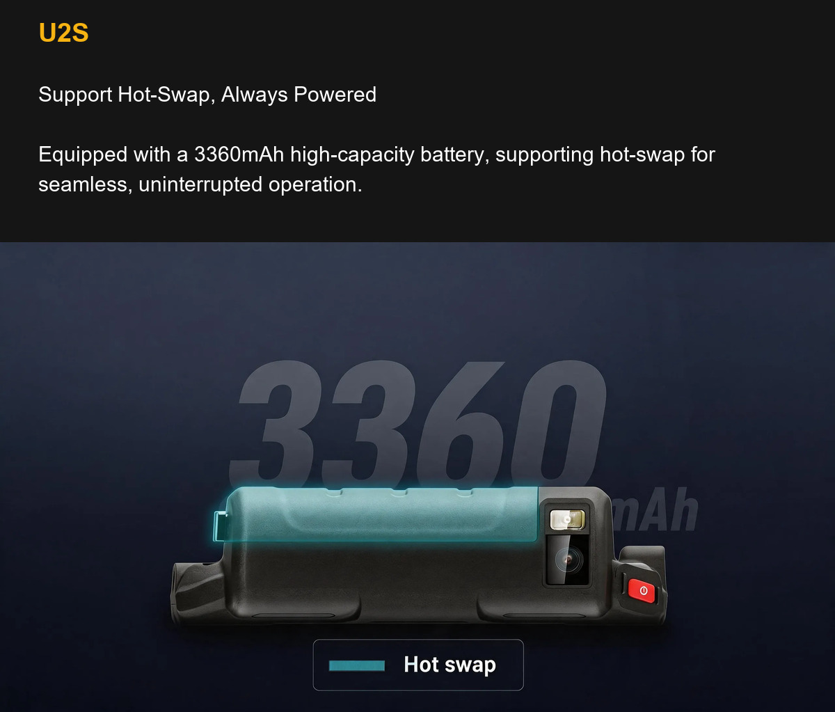 RUGGEDMASTER U2S Support Hot-Swap, Always Powered