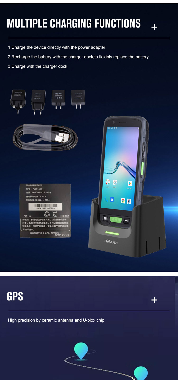 RUGGEDMASTER V9000P specification diagram