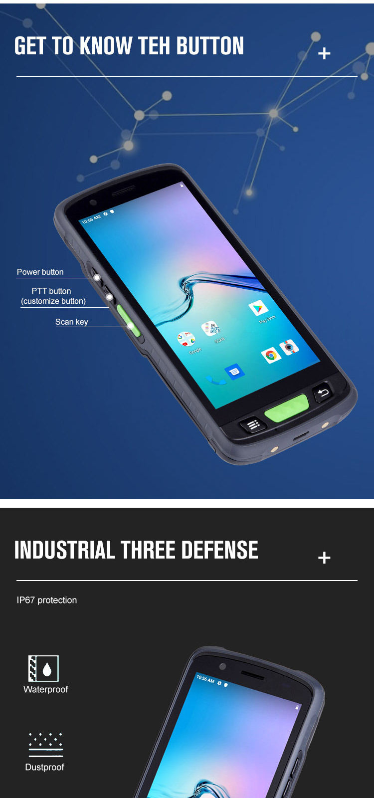 RUGGEDMASTER V9000P specification diagram