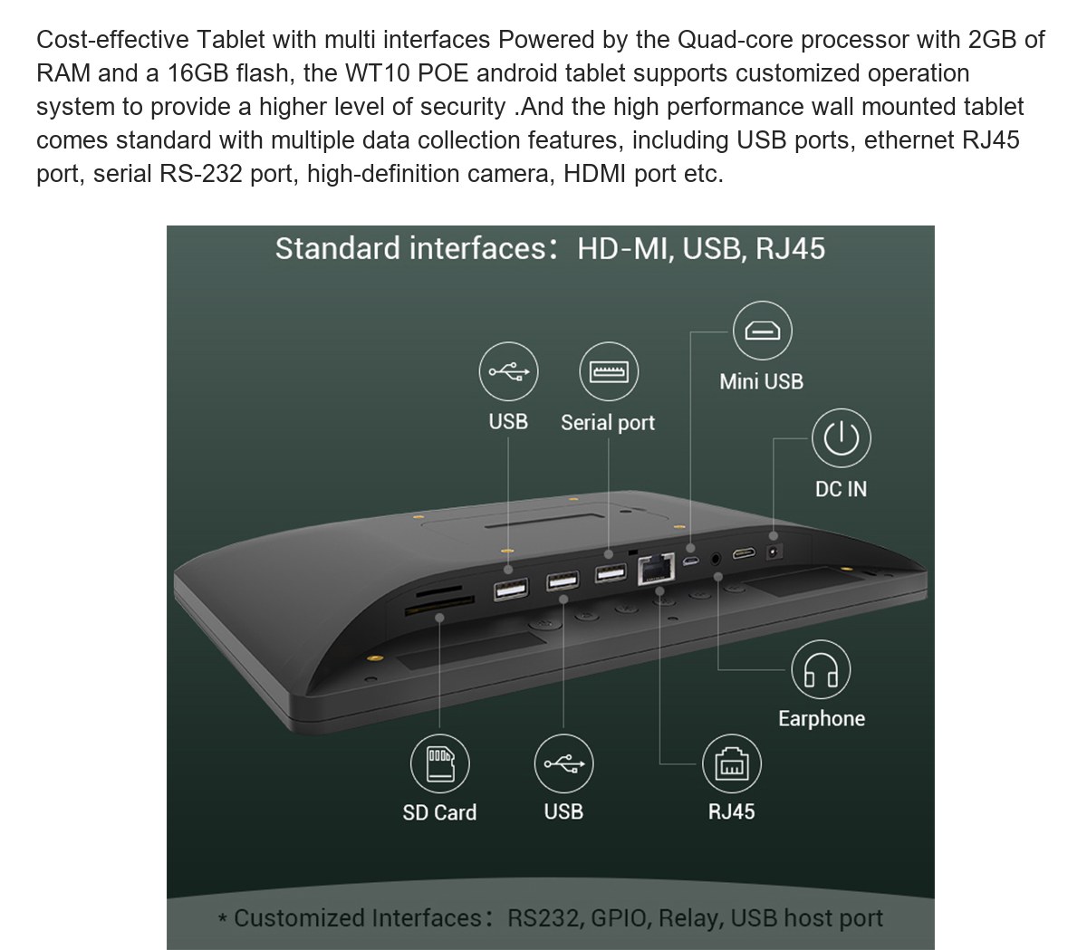 RUGGEDMASTER WT10 industrial tablets feature illustration