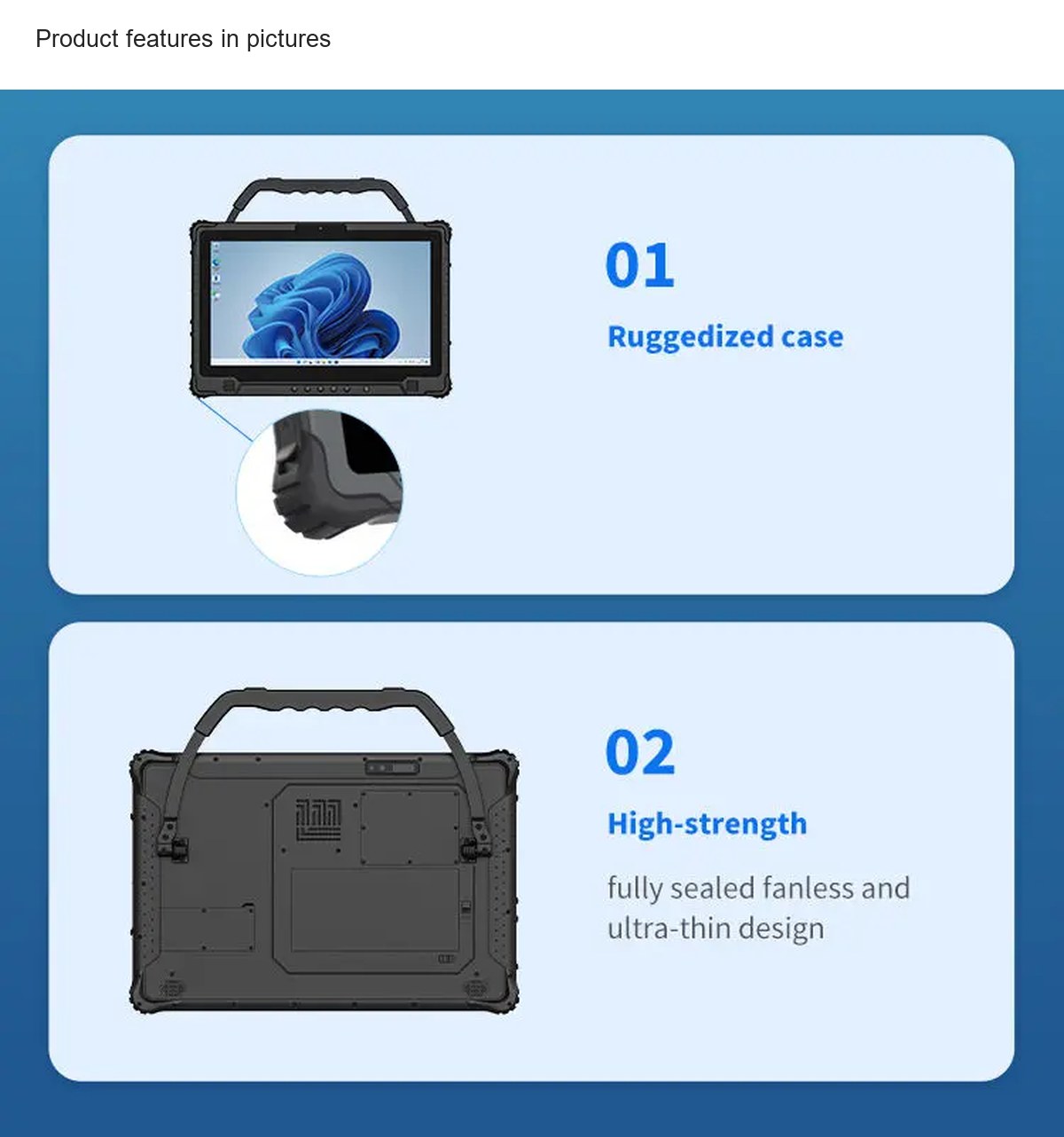 Product features in pictures