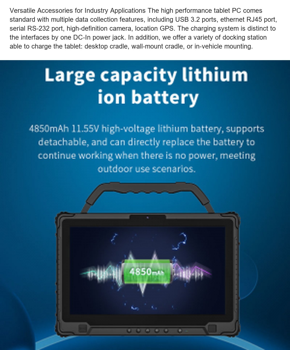 RUGGEDMASTER X14T rugged tablets feature illustration