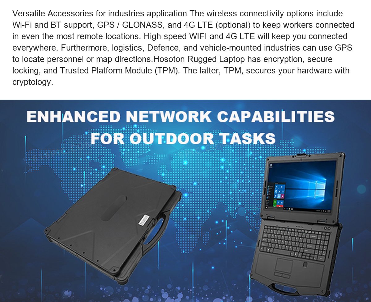 RUGGEDMASTER XT15 rugged laptops feature illustration