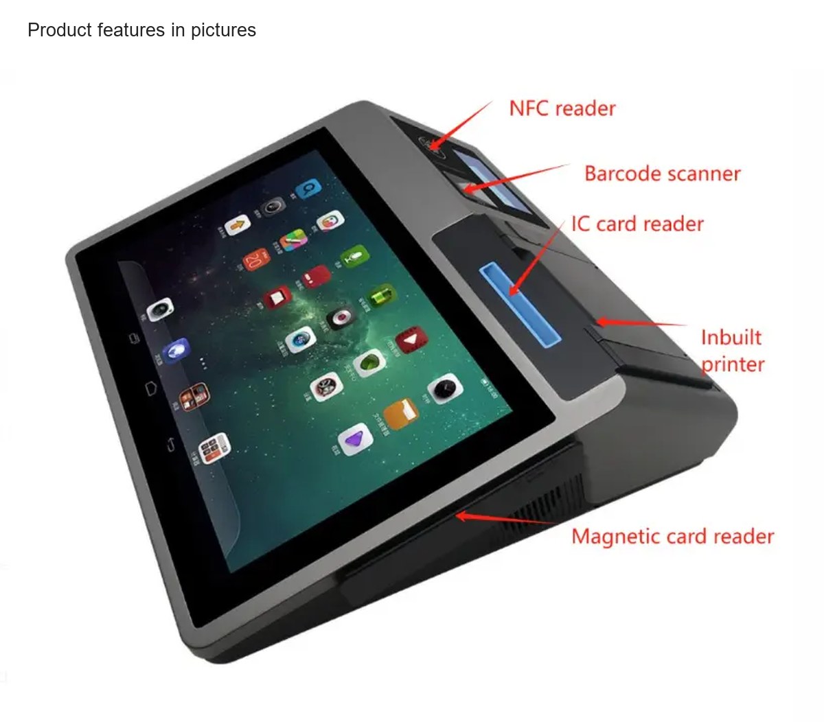 RUGGEDMASTER Z100 pos terminals feature illustration