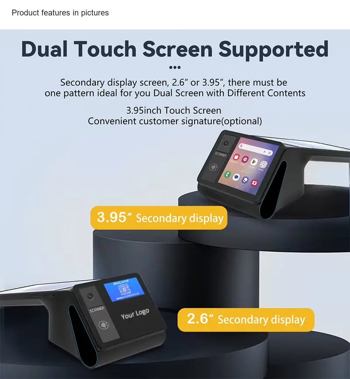 RUGGEDMASTER Z108 pos terminals feature illustration