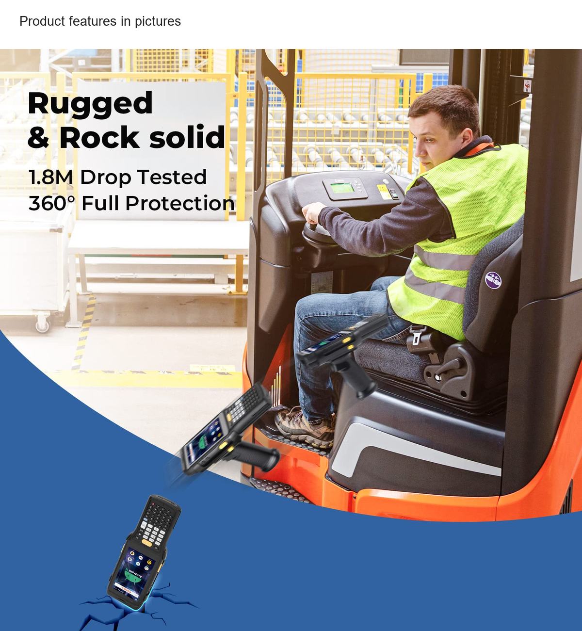 RUGLINE C61 mobile computers feature illustration
