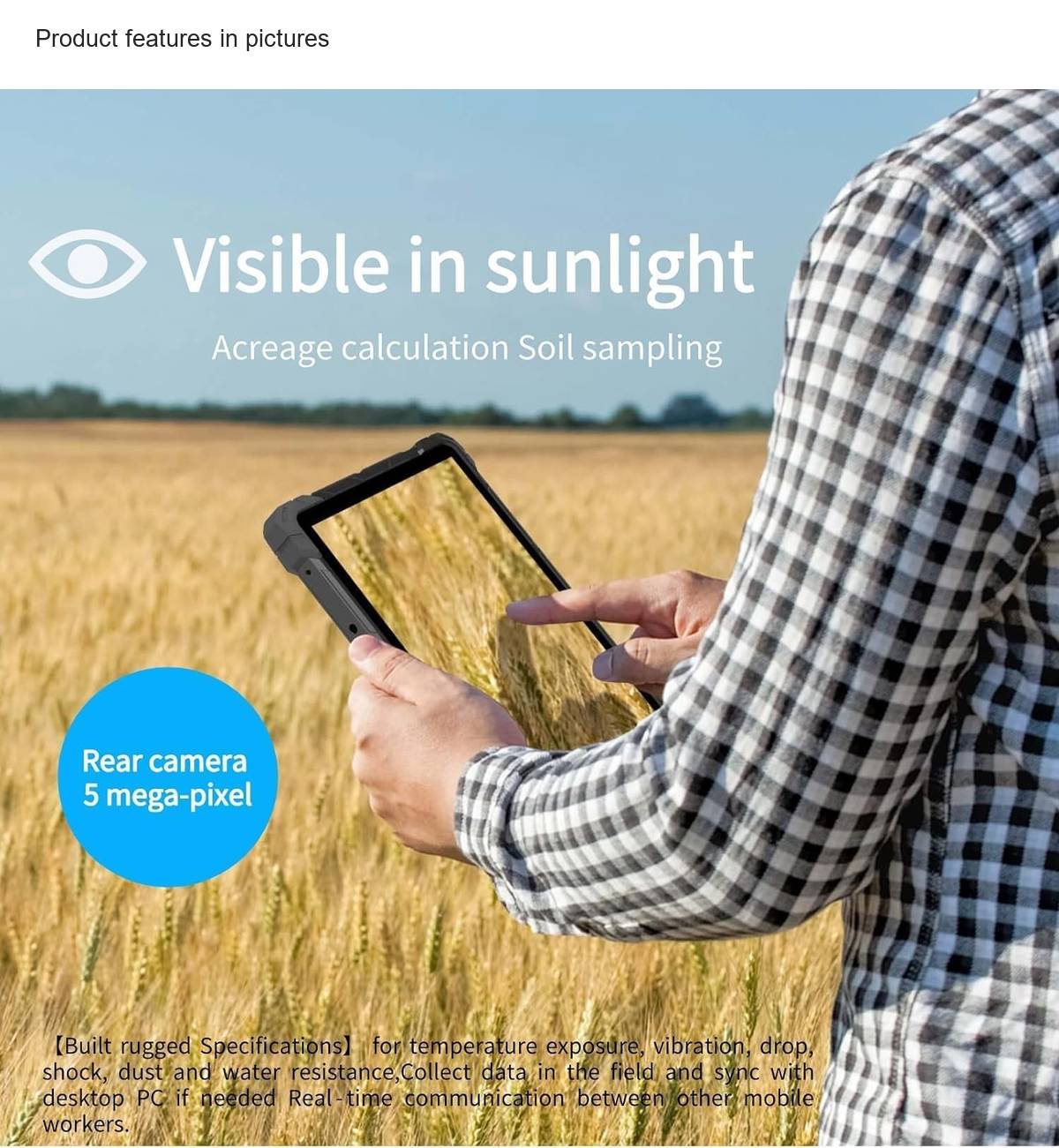 RUGLINE RF7G rugged tablets feature illustration