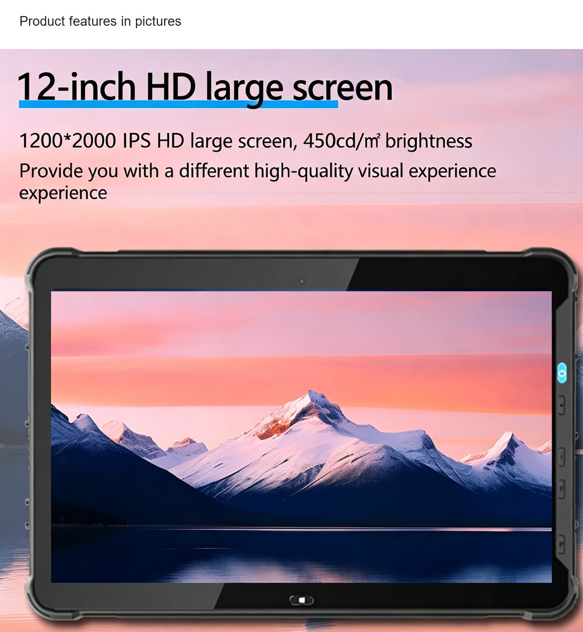 RUGLINE RT-12C rugged tablets feature illustration