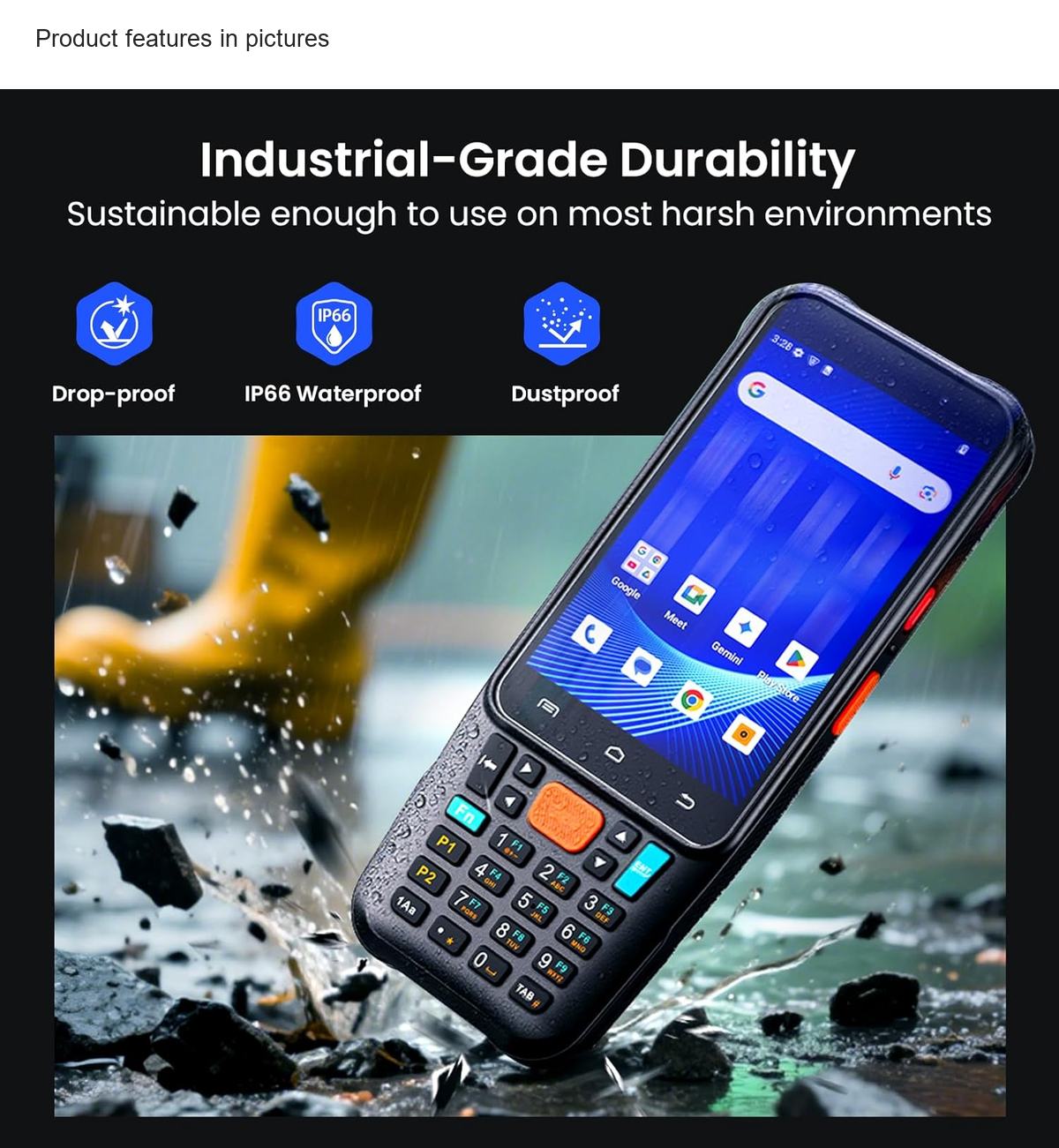 RUGLINE RT-F1 mobile computers feature illustration