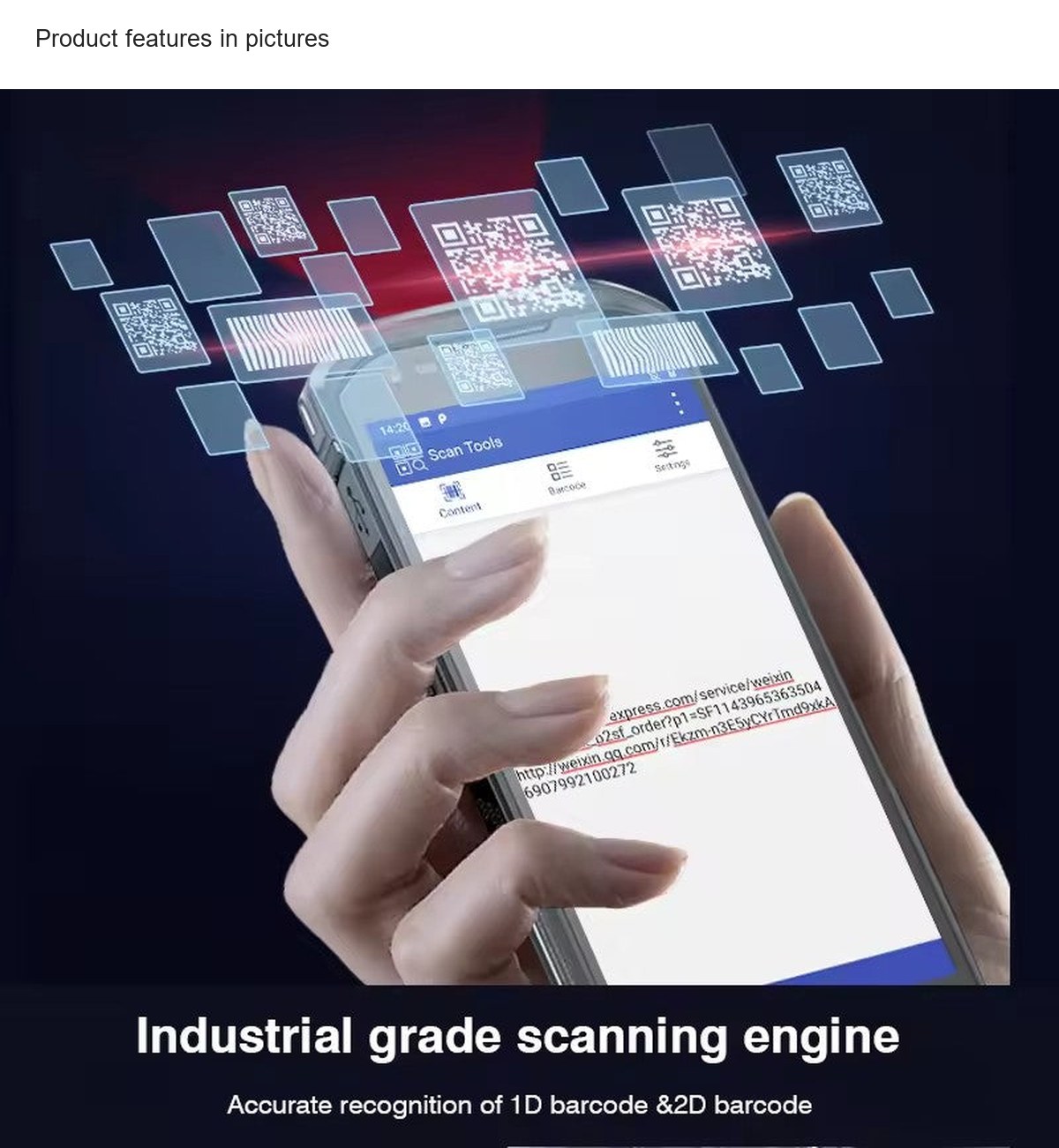 RUGLINE RT-F505 mobile computers feature illustration