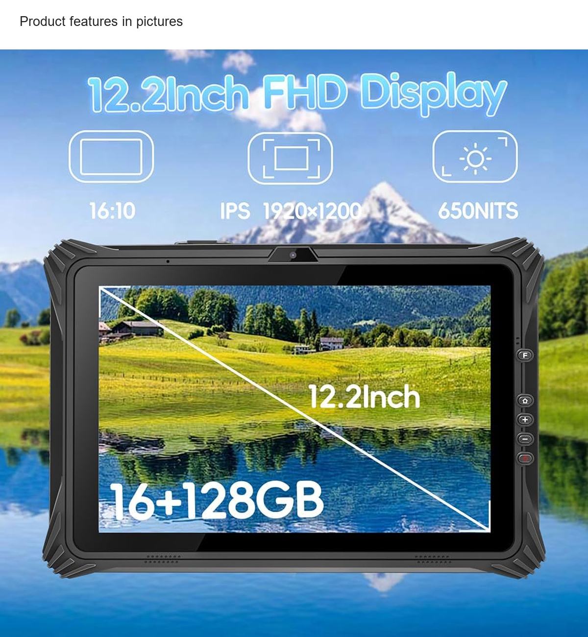 RUGLINE RT-I20A rugged tablets feature illustration